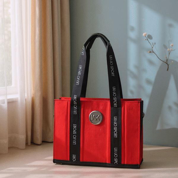 Red Jeans Handbag with Long Strap – Effortless Style & Comfort