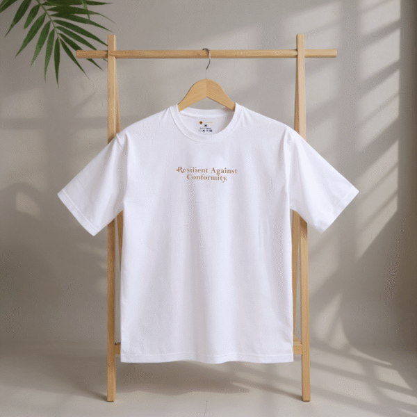 Resilient Against Conformity Drop-Shoulder T-Shirt - Image 4