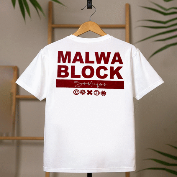 Malwa Block Graphic Drop-Shoulder T-Shirt - Image 2
