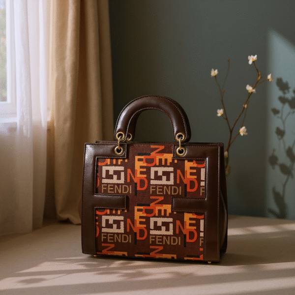 Fendi Pink Handbag – Iconic Branding with Elegant Design - Image 3