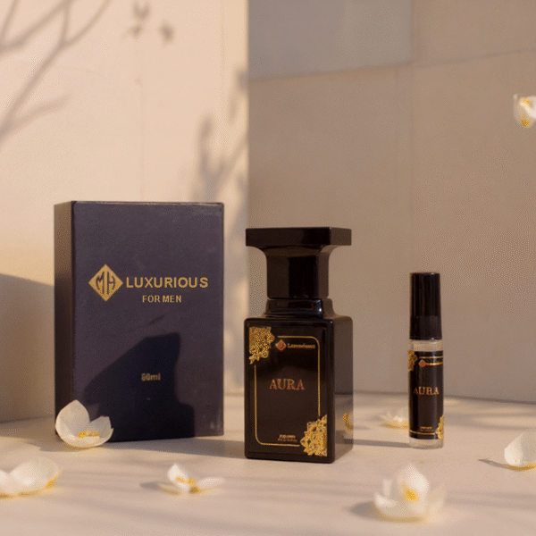 Aura by Mhluxurious – Men’s Perfume 50ML + Free Tester - Image 2