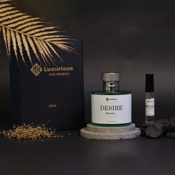 Desire by Mhluxurious – Women’s Perfume 50ML + Free Tester - Image 2